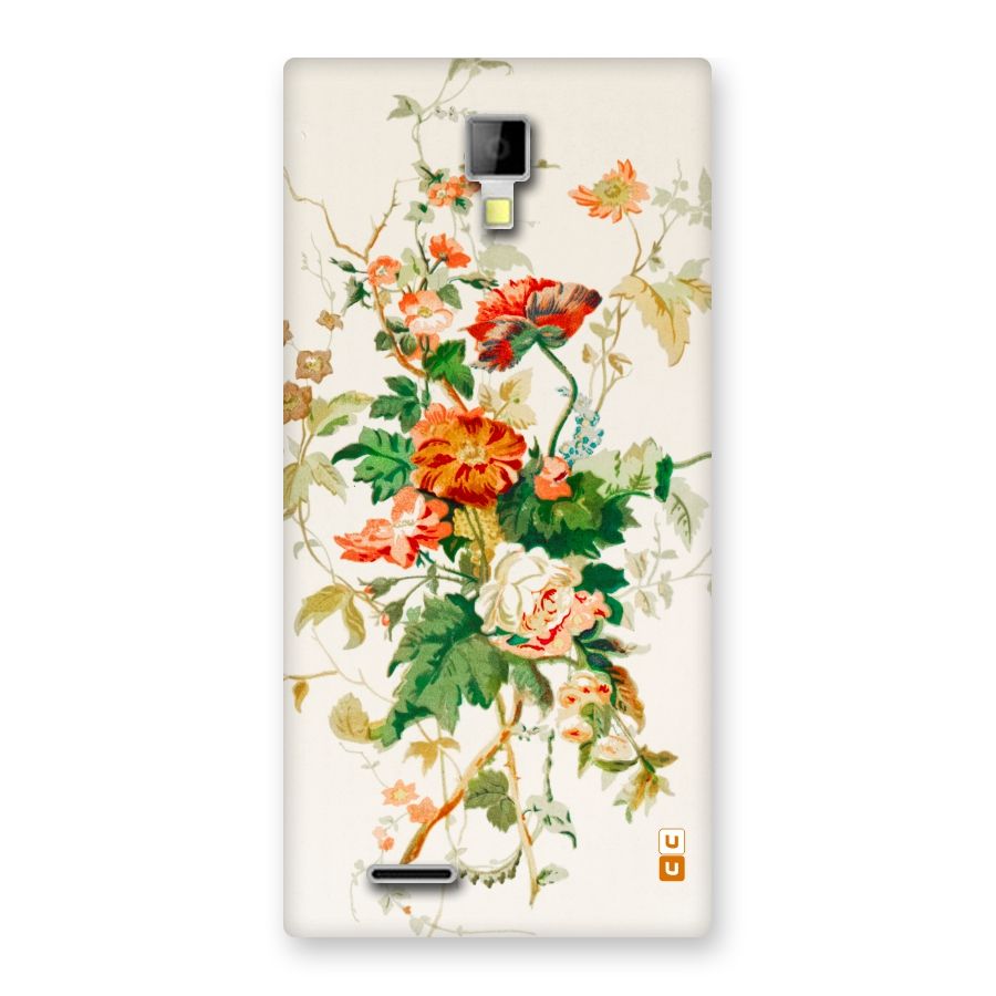 Summer Floral Back Case for Micromax Canvas Xpress A99