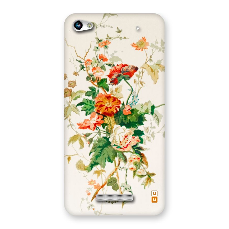 Summer Floral Back Case for Micromax Hue 2