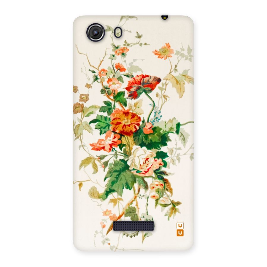 Summer Floral Back Case for Micromax Unite 3