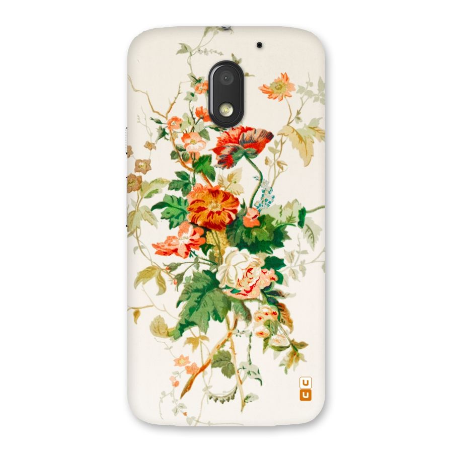 Summer Floral Back Case for Moto E3 Power