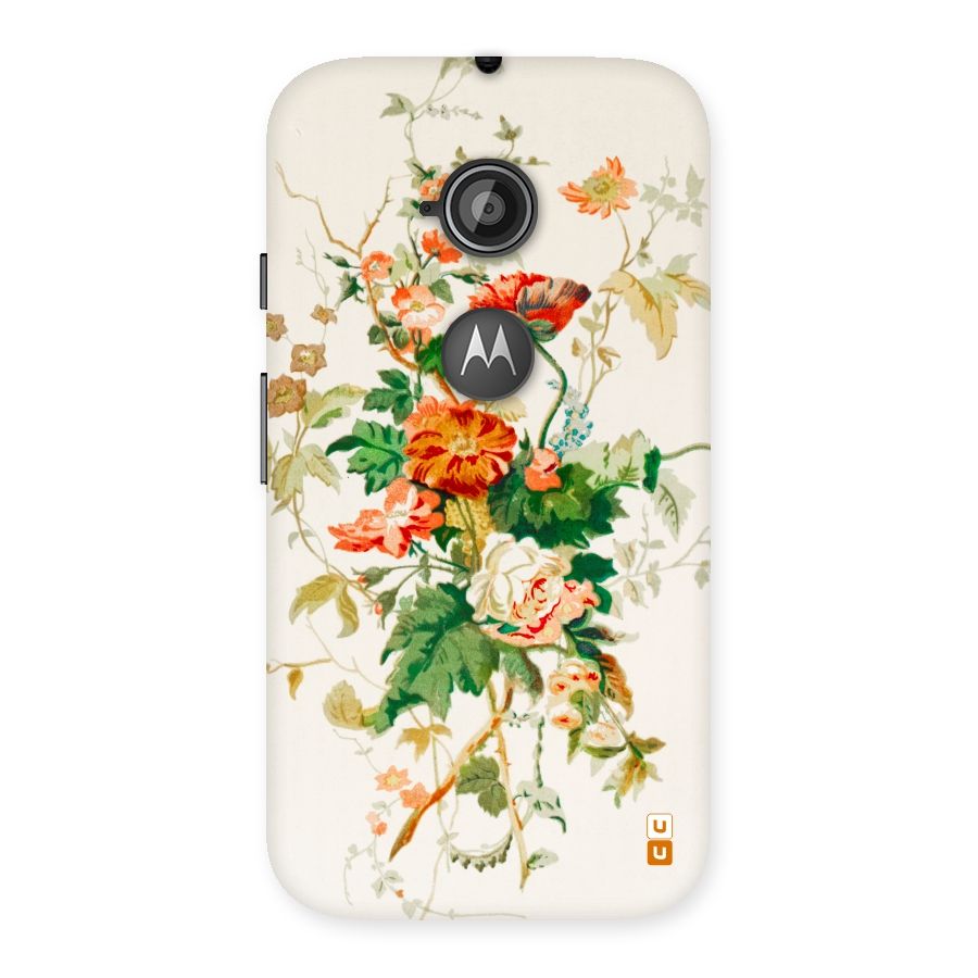 Summer Floral Back Case for Moto E 2nd Gen