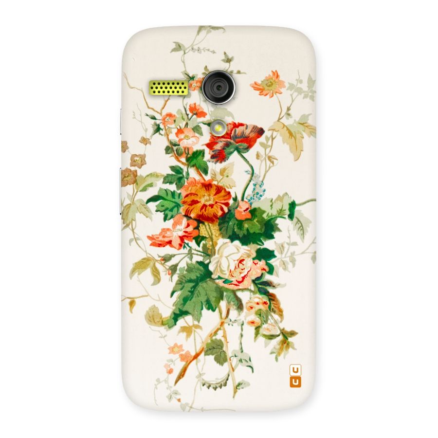 Summer Floral Back Case for Moto G