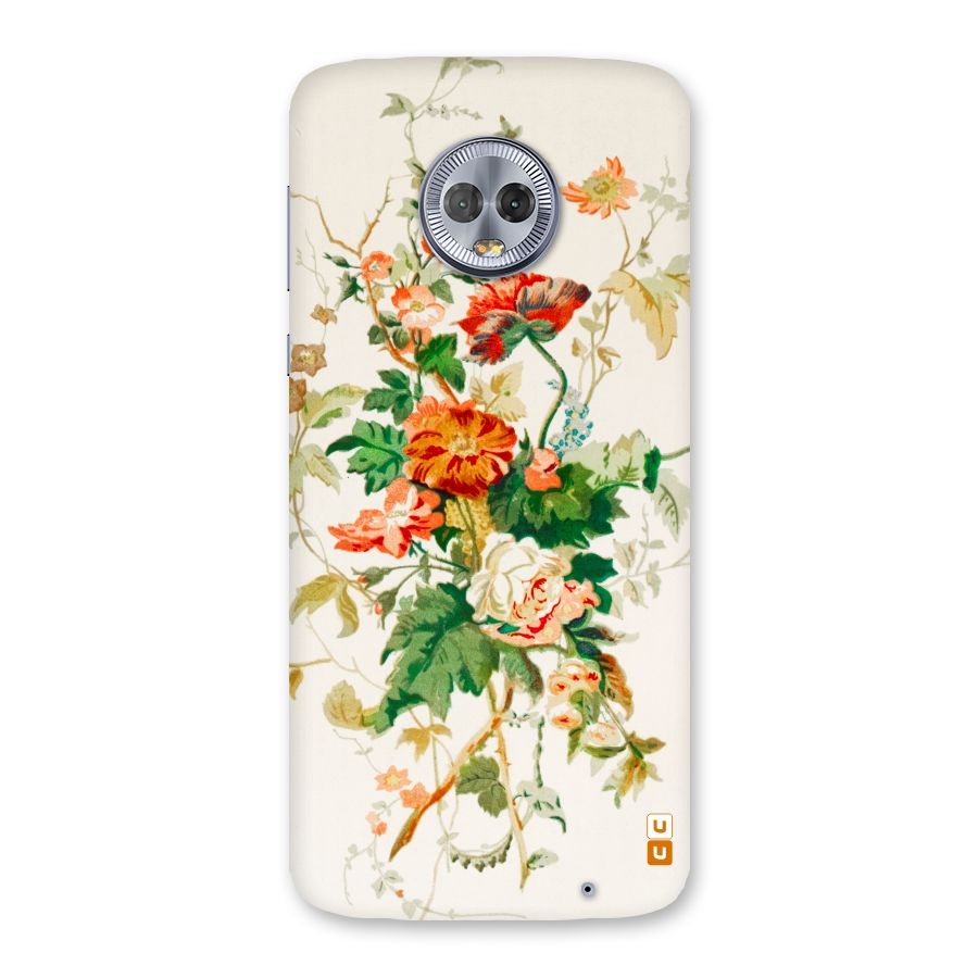 Summer Floral Back Case for Moto G6 Plus