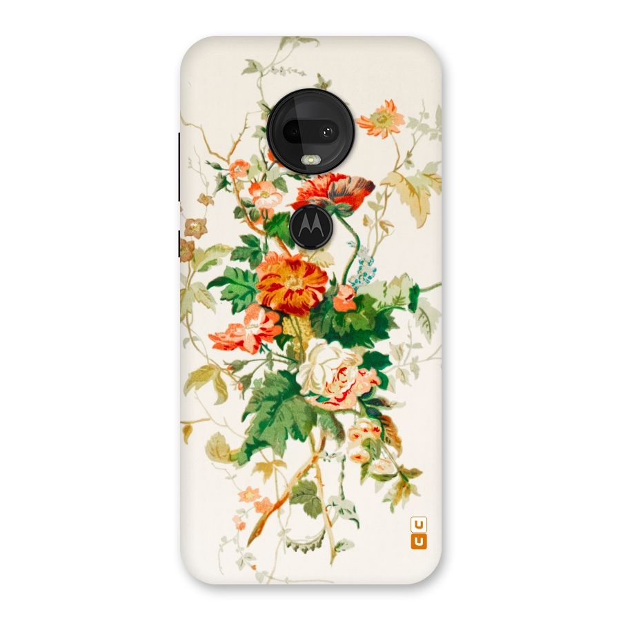 Summer Floral Back Case for Moto G7