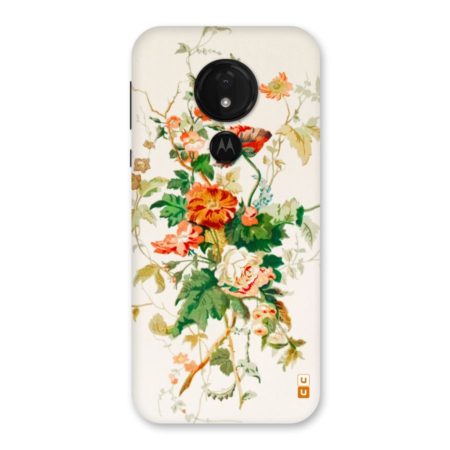 Summer Floral Back Case for Moto G7 Power