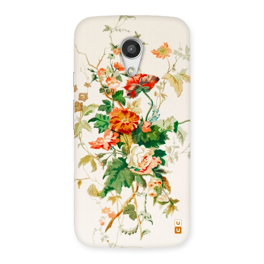 Summer Floral Back Case for Moto G 2nd Gen