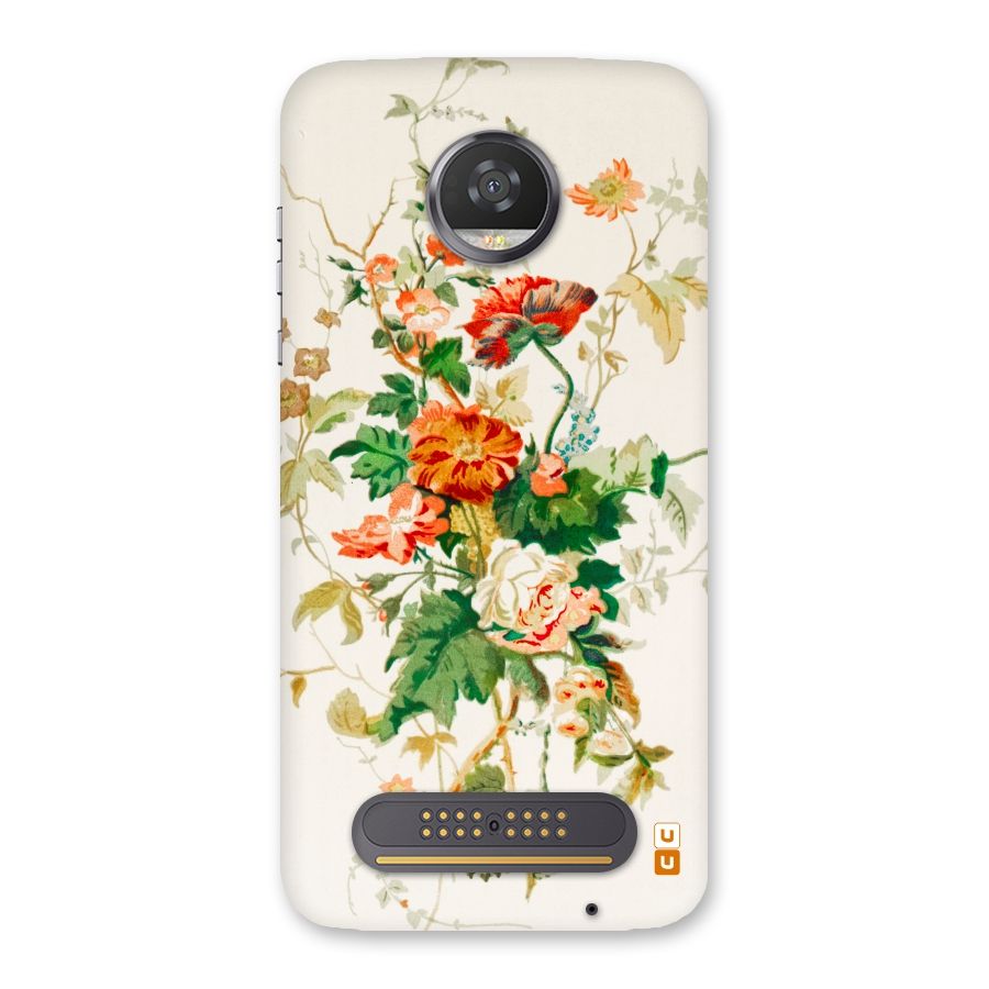 Summer Floral Back Case for Moto Z2 Play