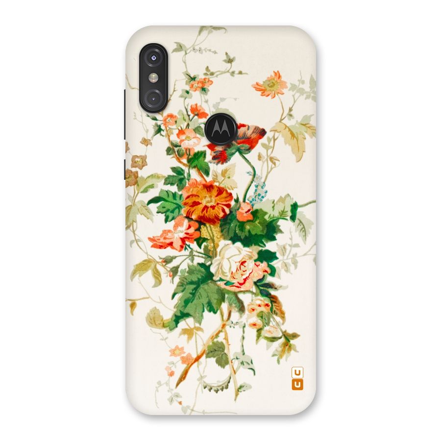 Summer Floral Back Case for Motorola One Power