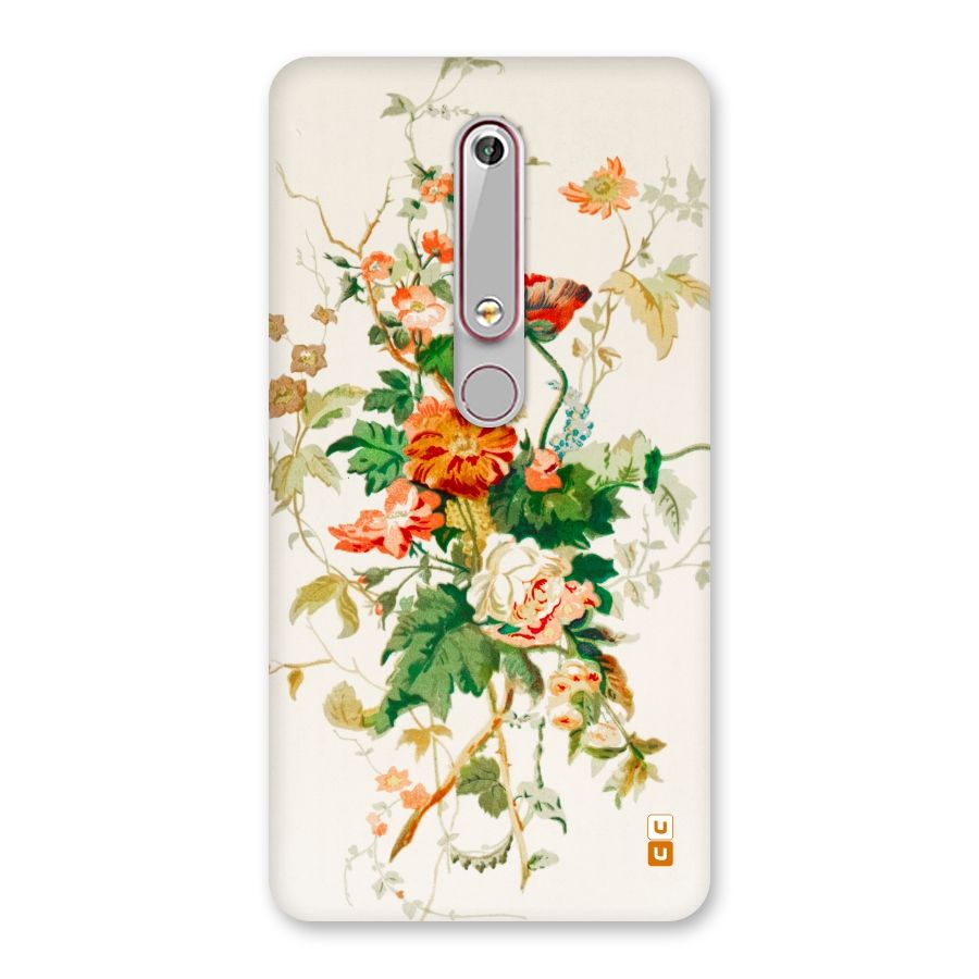 Summer Floral Back Case for Nokia 6.1