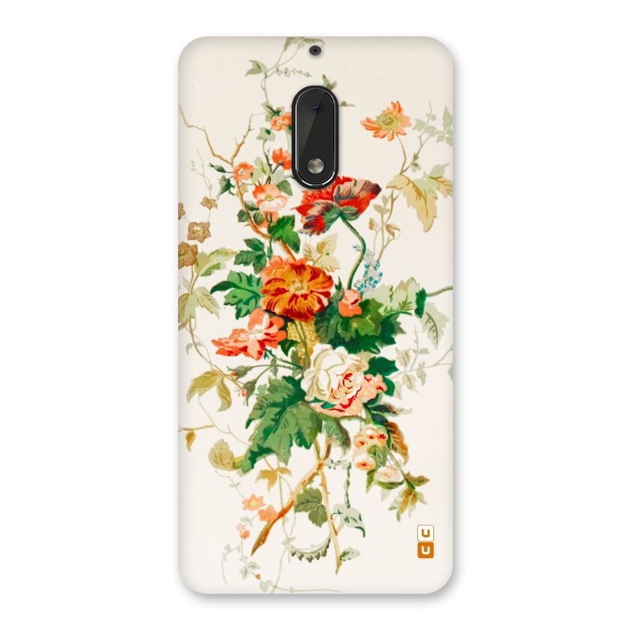 Summer Floral Back Case for Nokia 6