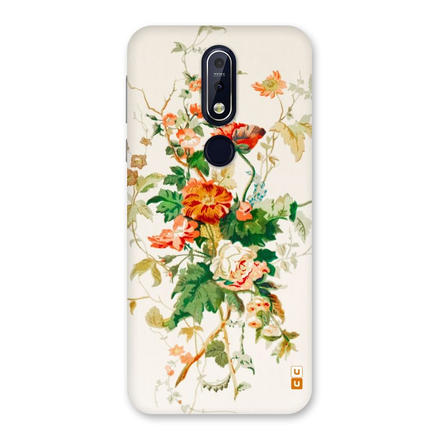 Summer Floral Back Case for Nokia 7.1