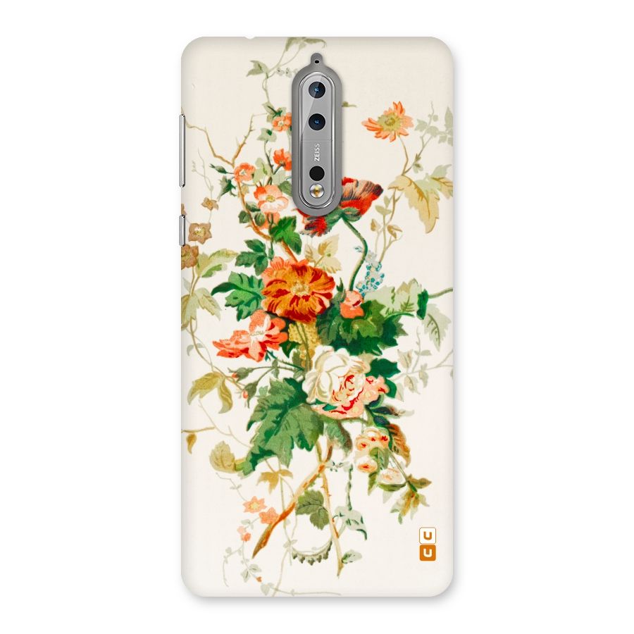 Summer Floral Back Case for Nokia 8