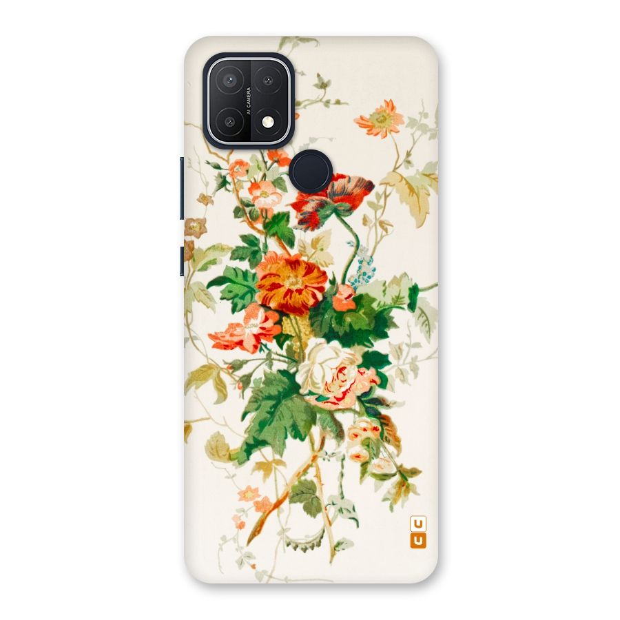 Summer Floral Back Case for Oppo A15