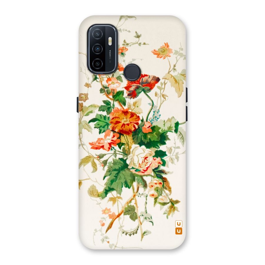 Summer Floral Back Case for Oppo A32