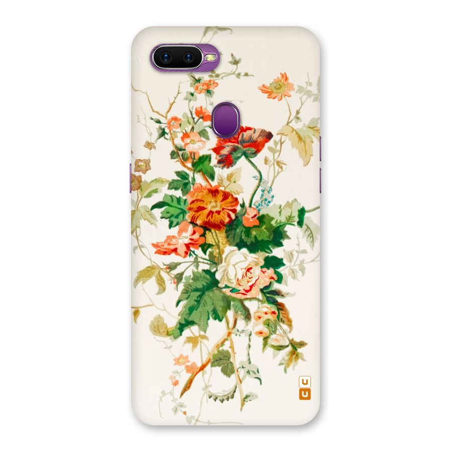 Summer Floral Back Case for Oppo F9