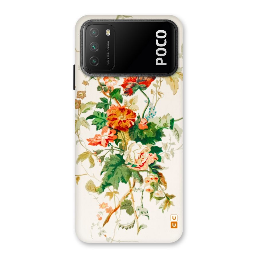 Summer Floral Back Case for Poco M3