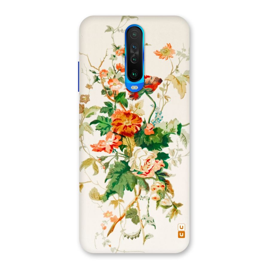 Summer Floral Back Case for Poco X2