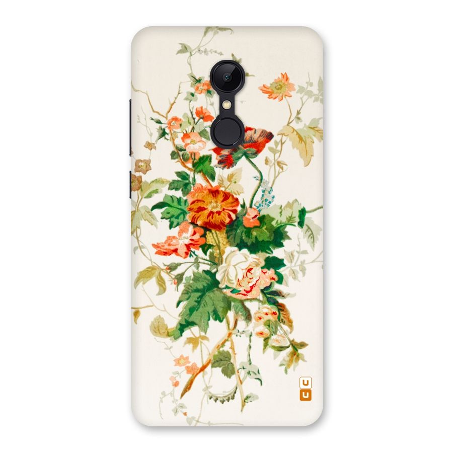 Summer Floral Back Case for Redmi 5