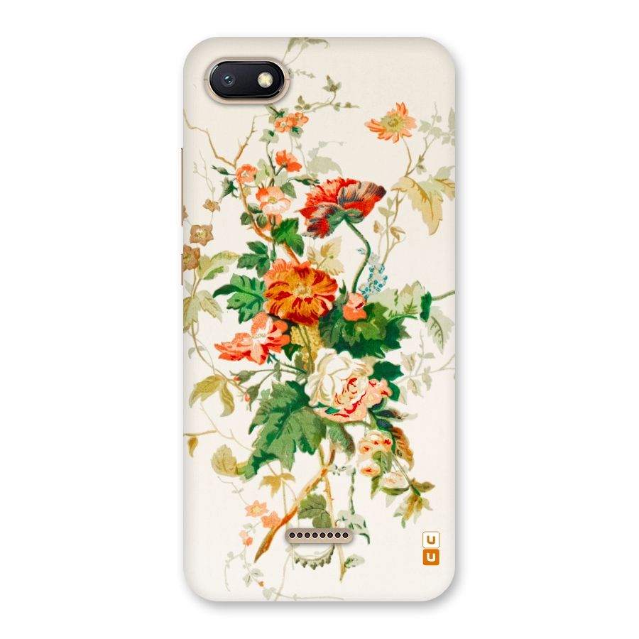 Summer Floral Back Case for Redmi 6A
