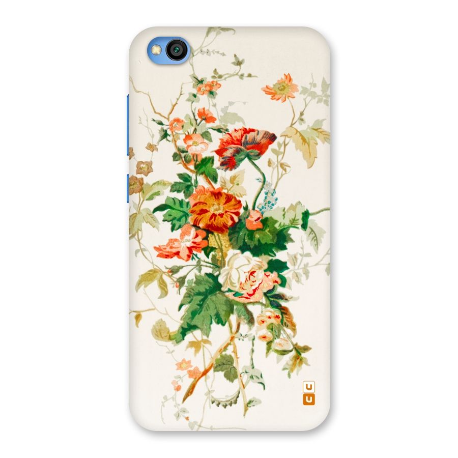 Summer Floral Back Case for Redmi Go
