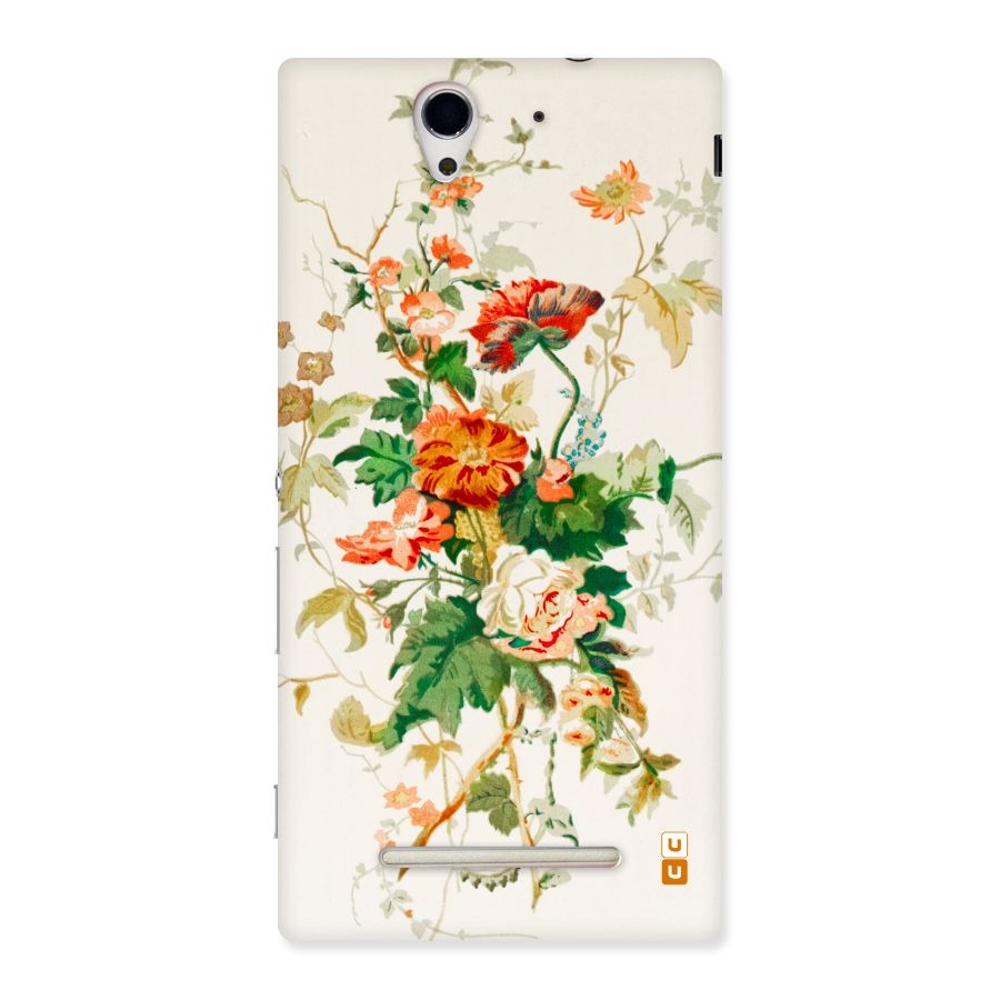 Summer Floral Back Case for Sony Xperia C3