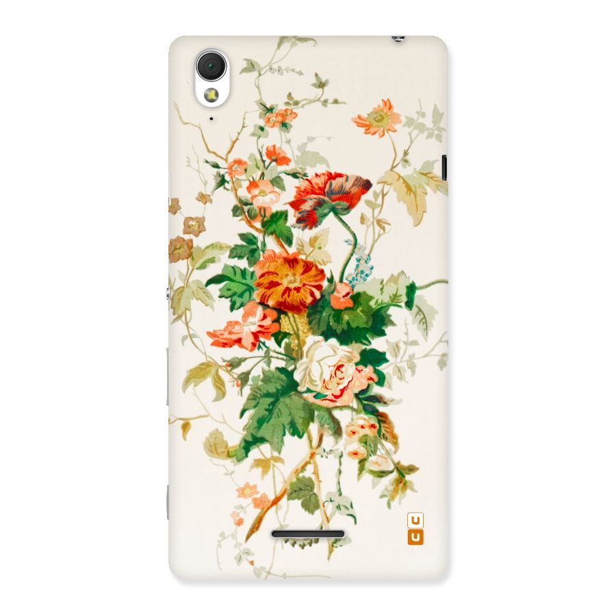 Summer Floral Back Case for Sony Xperia T3