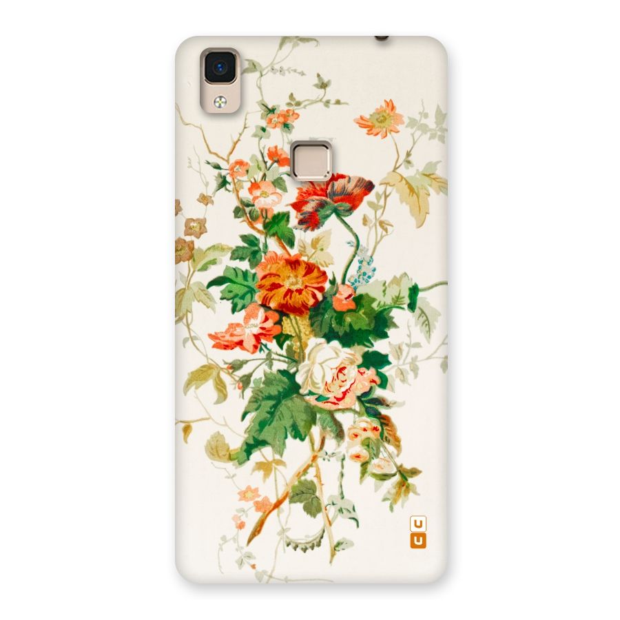 Summer Floral Back Case for V3 Max