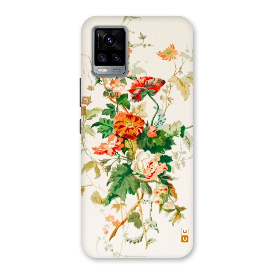 Summer Floral Back Case for Vivo V20