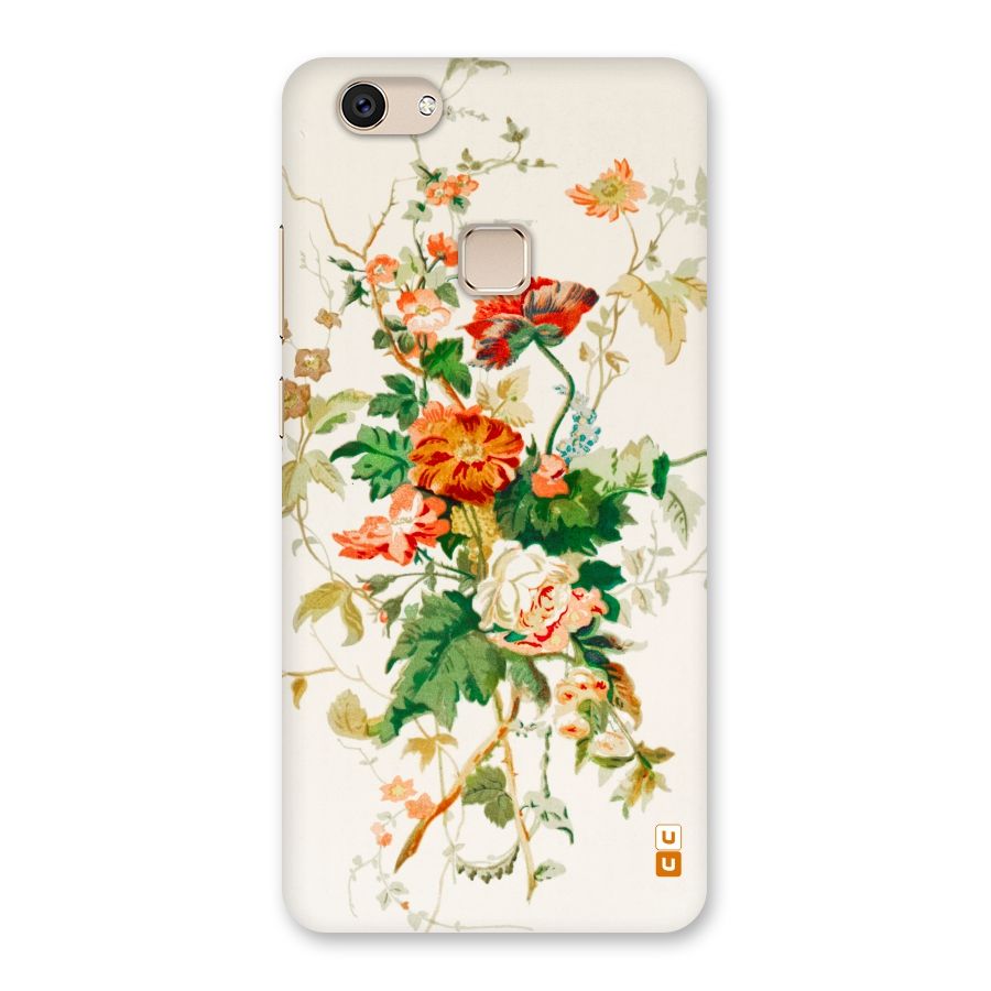 Summer Floral Back Case for Vivo V7