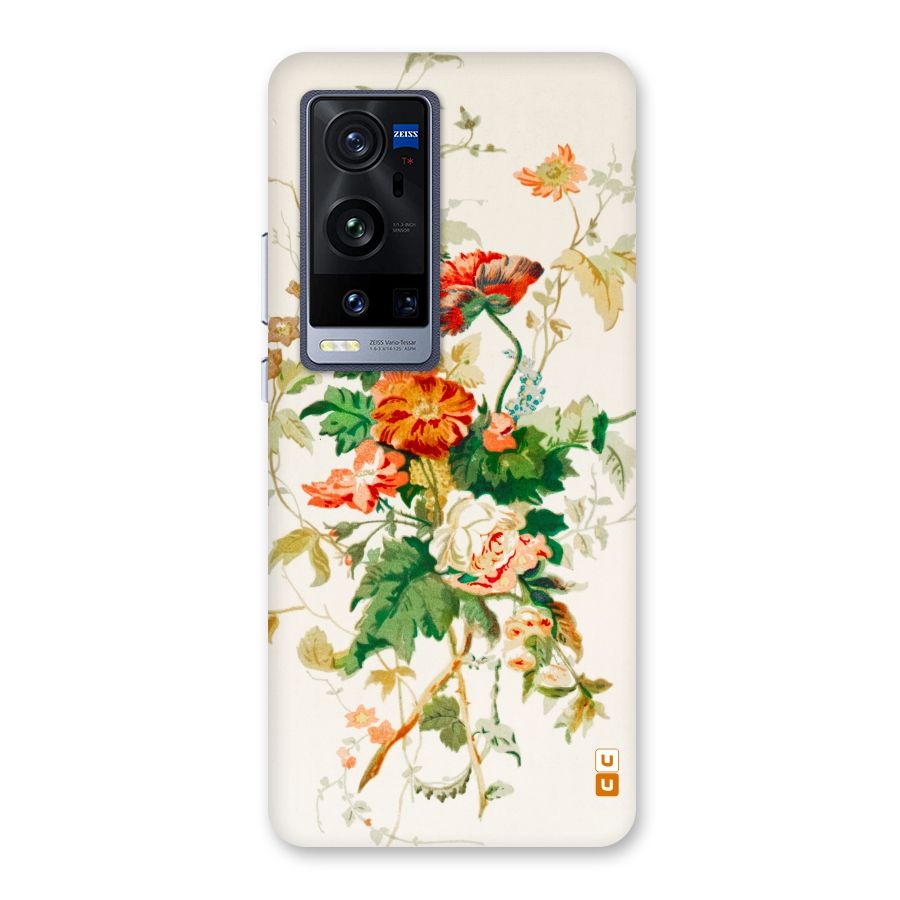 Summer Floral Back Case for Vivo X60 Pro Plus