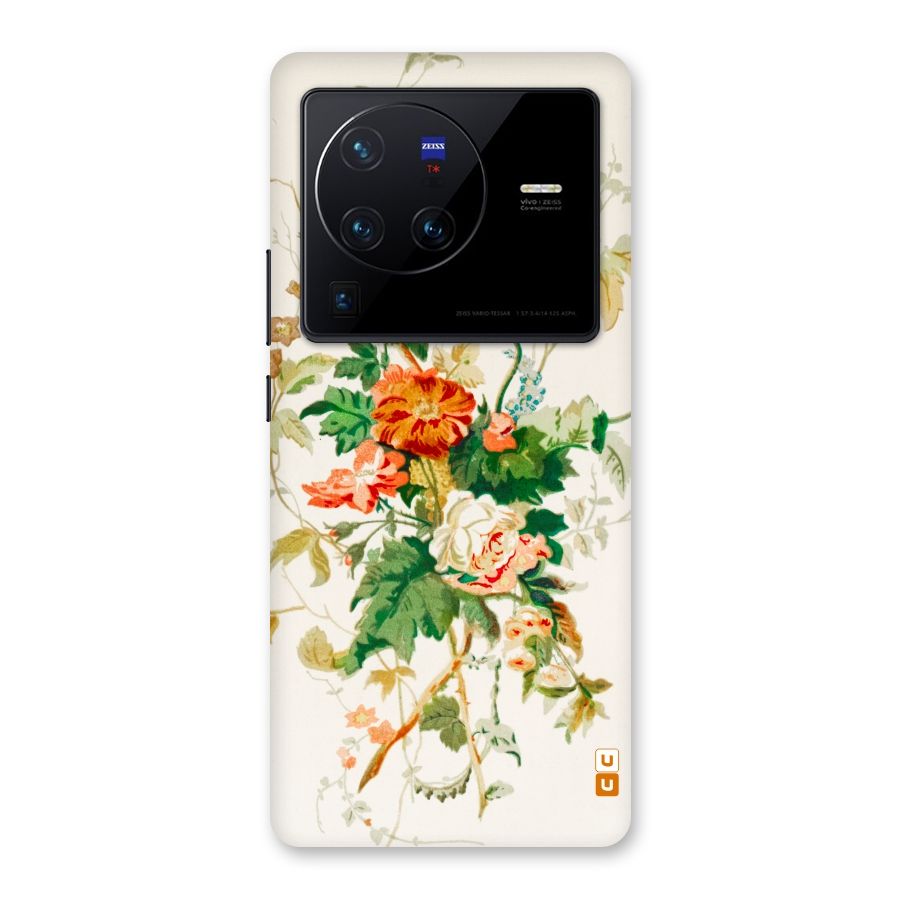 Summer Floral Back Case for Vivo X80 Pro