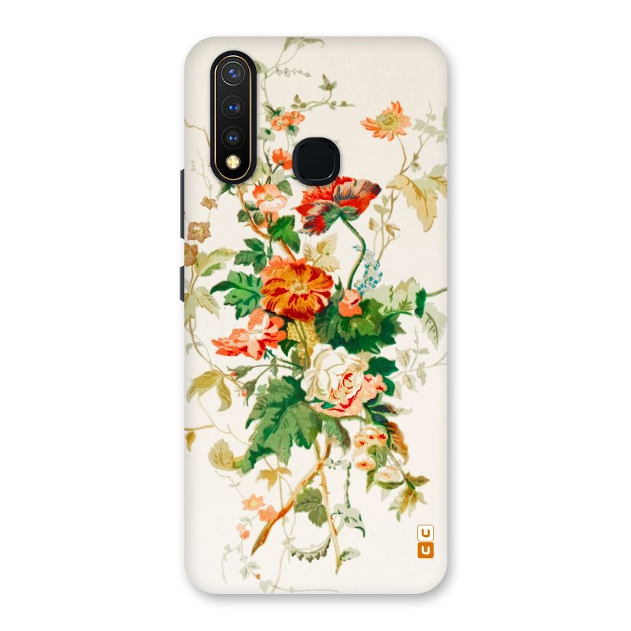 Summer Floral Back Case for Vivo Y19