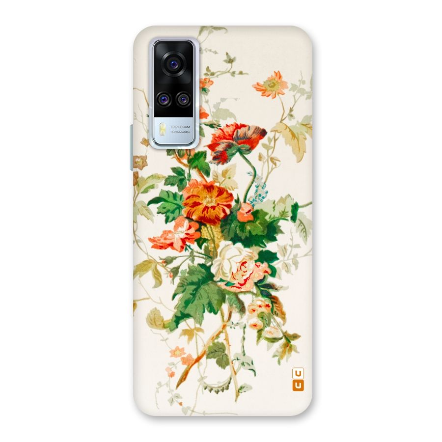 Summer Floral Back Case for Vivo Y31