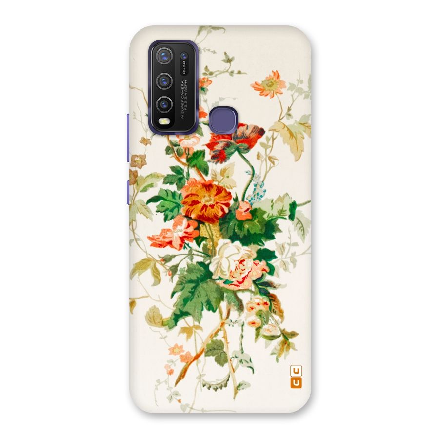Summer Floral Back Case for Vivo Y50