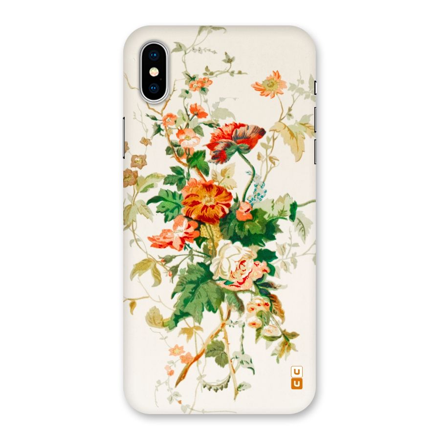 Summer Floral Back Case for iPhone XS