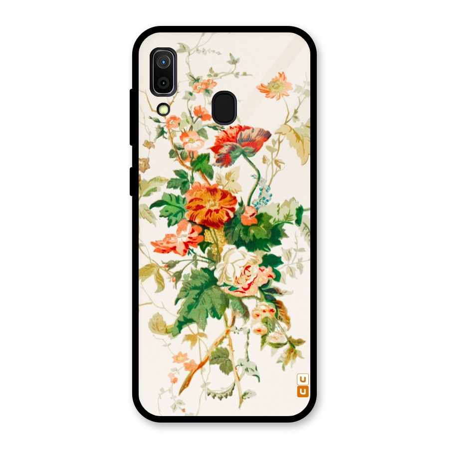 Summer Floral Glass Back Case for Galaxy A30
