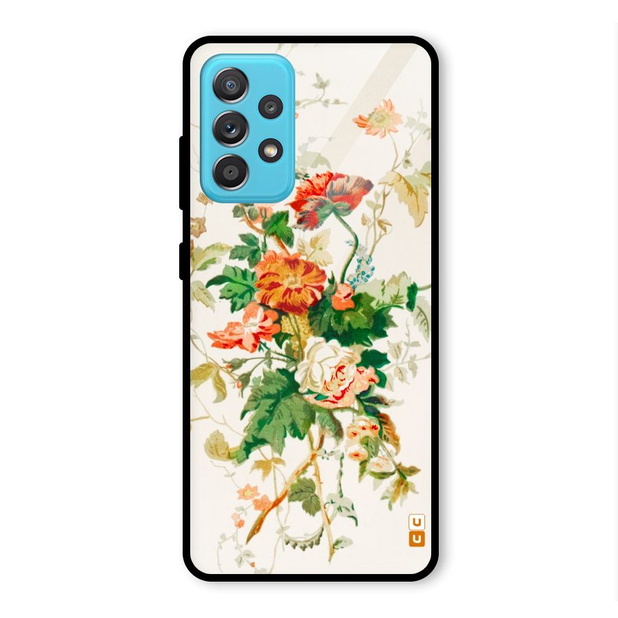 Summer Floral Glass Back Case for Galaxy A52