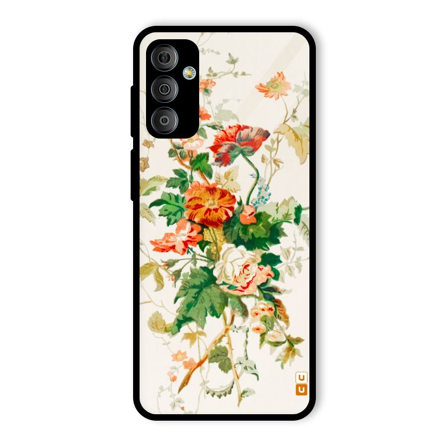 Summer Floral Glass Back Case for Galaxy F23