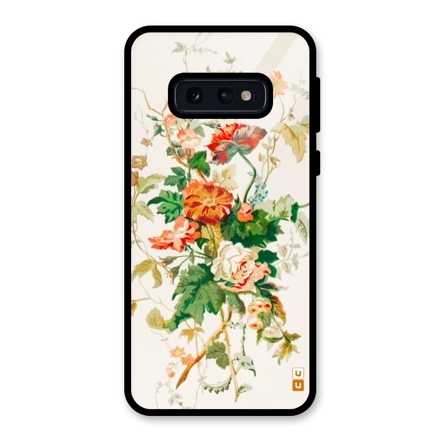 Summer Floral Glass Back Case for Galaxy S10e