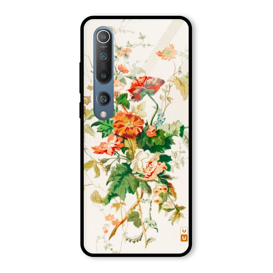 Summer Floral Glass Back Case for Mi 10