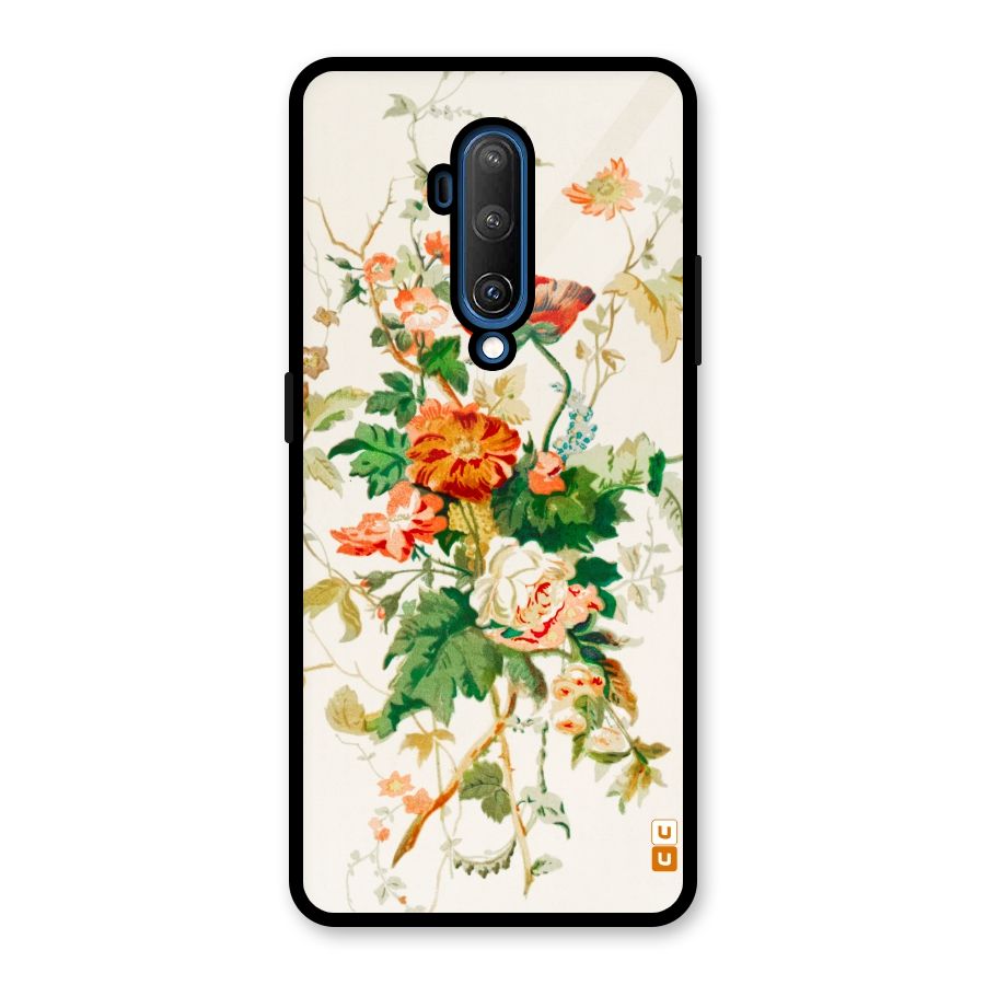 Summer Floral Glass Back Case for OnePlus 7T Pro