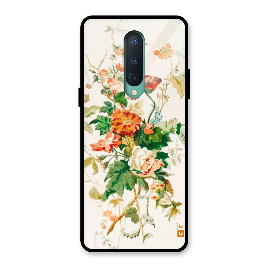 Summer Floral Glass Back Case for OnePlus 8