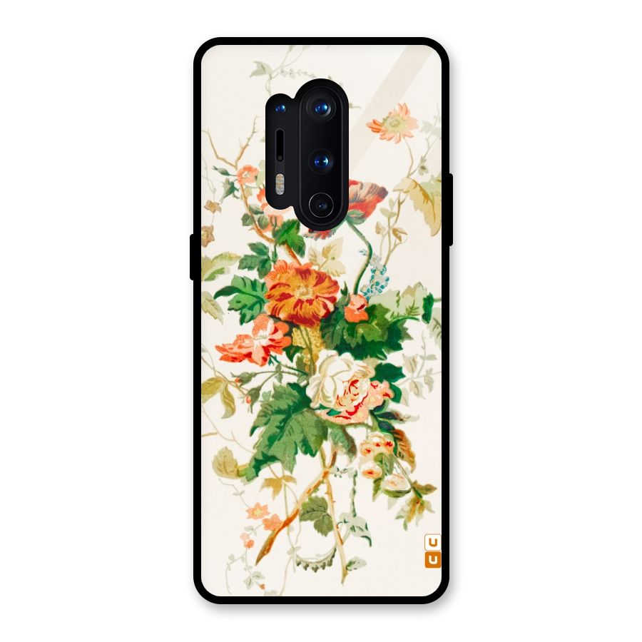 Summer Floral Glass Back Case for OnePlus 8 Pro