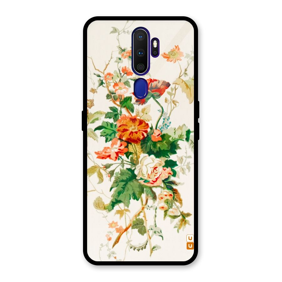 Summer Floral Glass Back Case for Oppo A9 (2020)
