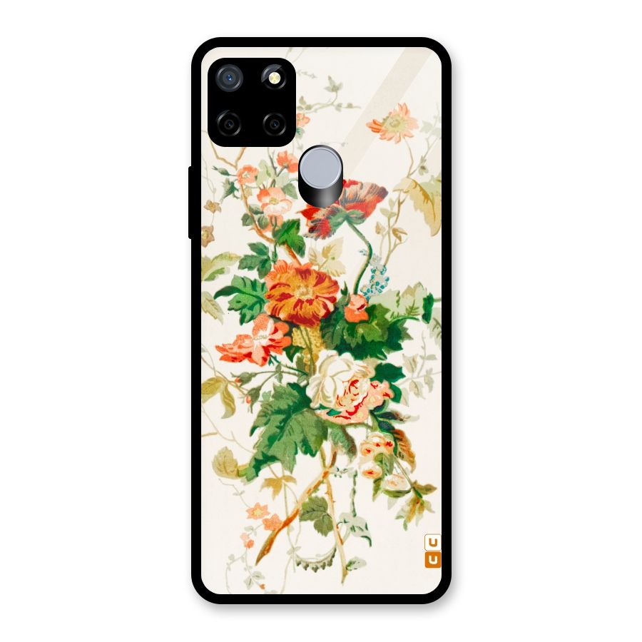 Summer Floral Glass Back Case for Realme C12