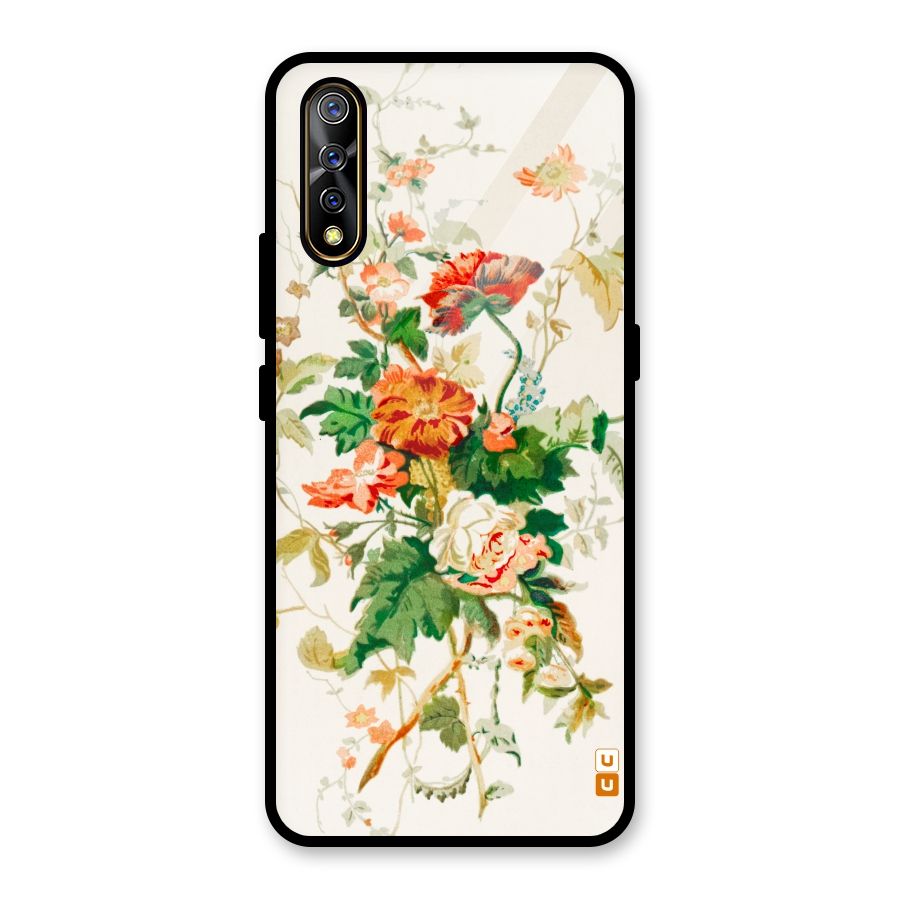 Summer Floral Glass Back Case for Vivo S1