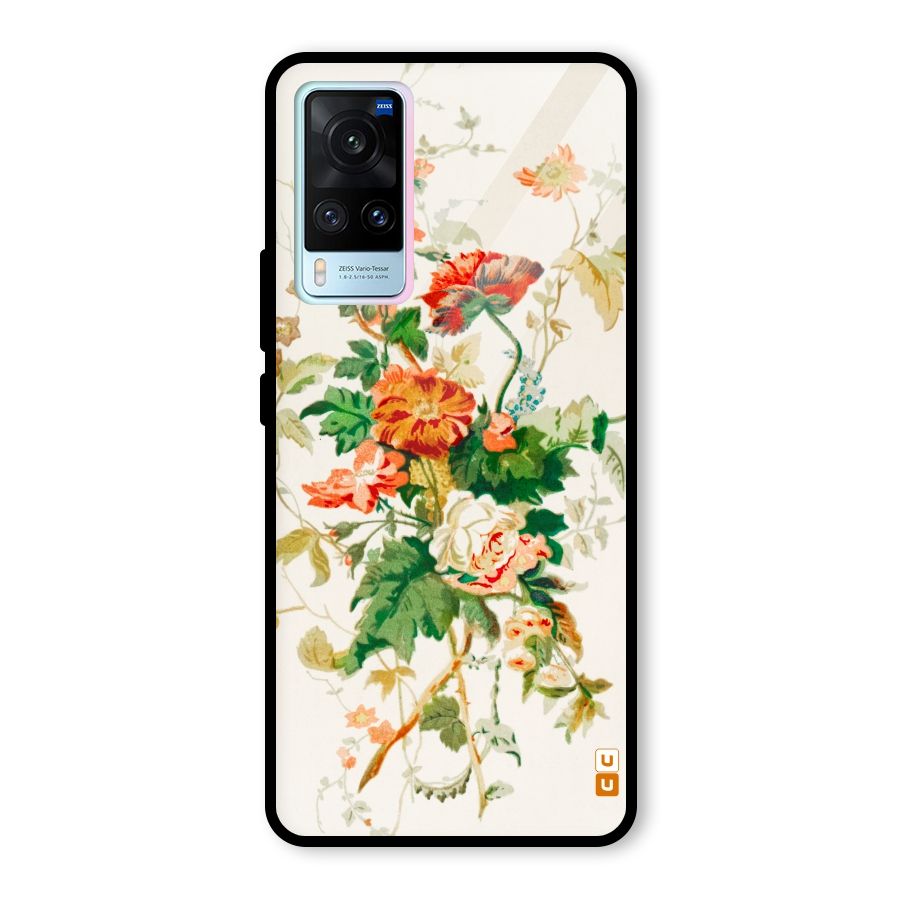 Summer Floral Glass Back Case for Vivo X60