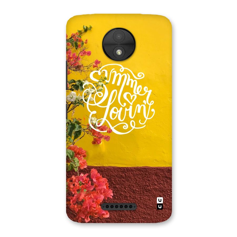 Summer Lovin Back Case for Moto C