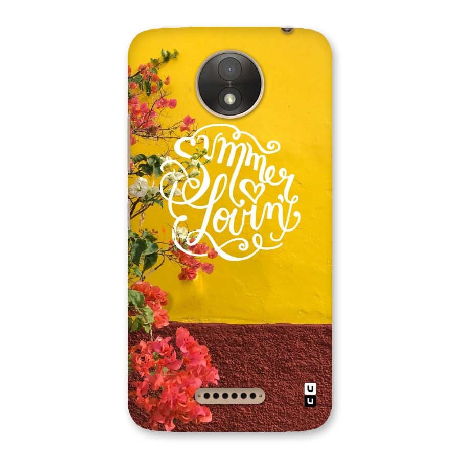 Summer Lovin Back Case for Moto C Plus