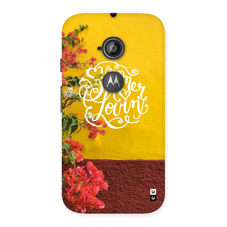 Summer Lovin Back Case for Moto E 2nd Gen